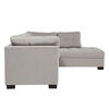 Seccional Derecho Muebles MPR Edimburgo 5 Cuerpos Gris Claro