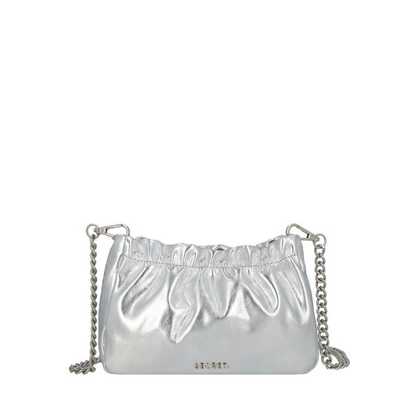 Cartera de Fiesta Secret Fete SC6 S Plateado Metálico