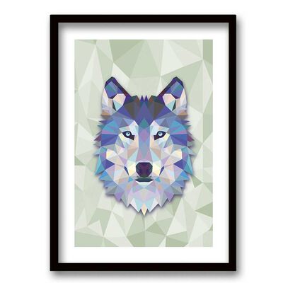 Imagen 1 del producto Cuadro Decorativo Retela Wolf Triangle 70 x 50 cm