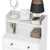 Cómoda Vekkahome White 3 Cajones Blanco