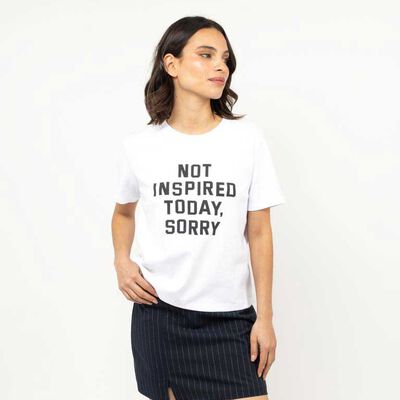 Polera Con Estampado Manga Corta Mujer Zibel