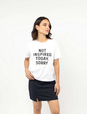 Imagen 1 del producto Polera Con Estampado Manga Corta Mujer Zibel Blanco, Negro