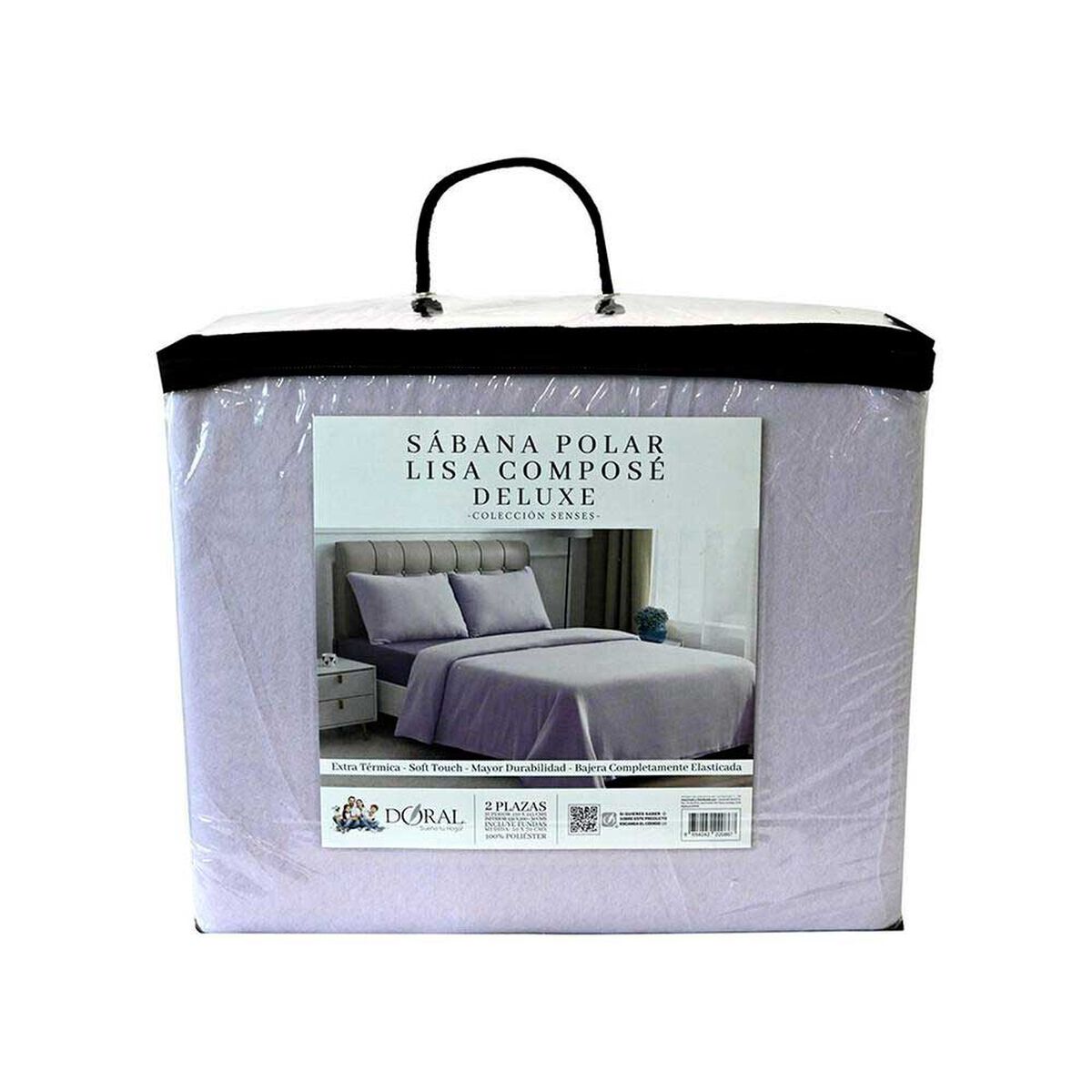 Juego de S&aacute;banas Chiporro Doral King Senses Lavanda