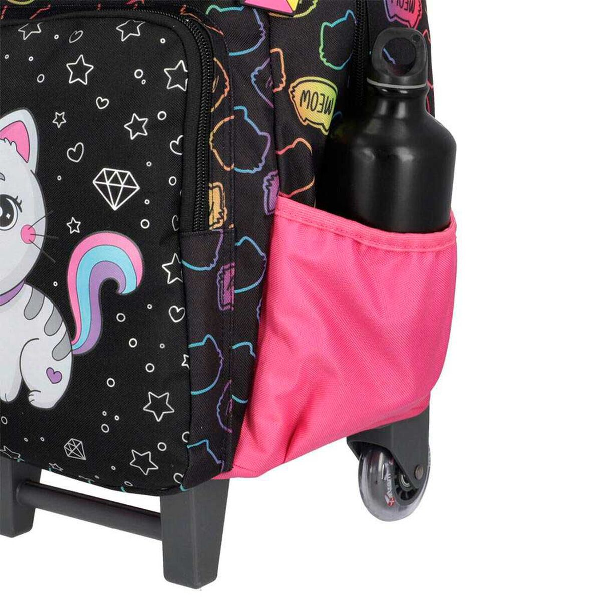 Pack Mochila con ruedas Xtrem Run 5XT Gato Negro