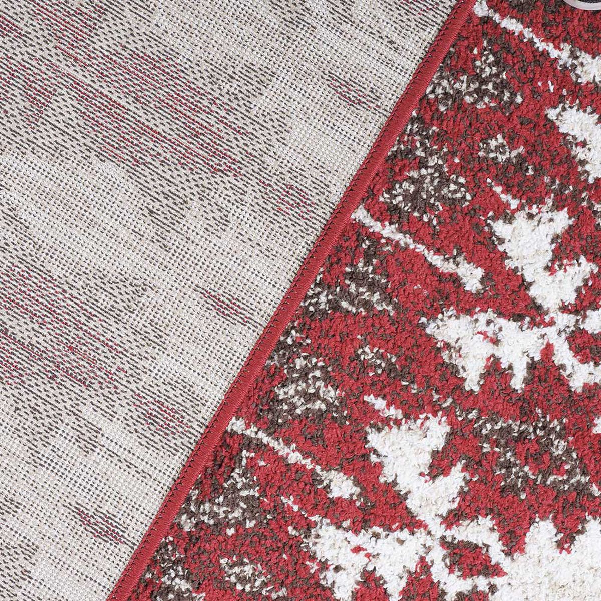 Alfombra Dib Kaleb 50 x 90 cm Rojo