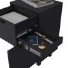 Velador TuHome Secret Z-81 con Cajón Oculto 1 Puerta Wengue