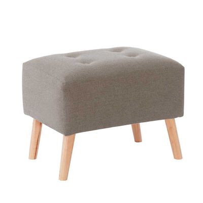 Pouf Latam Home Niza Lino Gris Claro