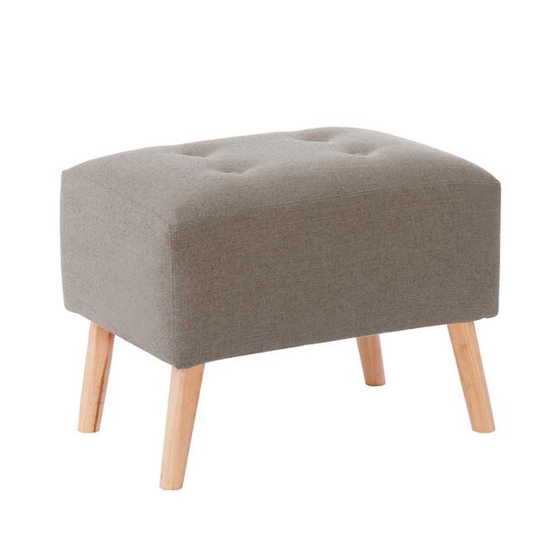 Pouf Latam Home Niza Lino Gris Claro