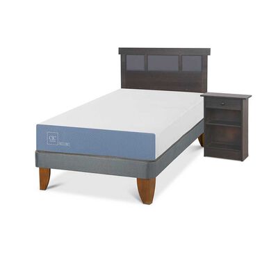 Imagen 2 del producto Cama Europea CIC 1,5 Plazas Excellence + Respaldo + Velador Dublin