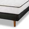 Cama Europea Flex 1 Plaza New Simple + Respaldo Royal Negro