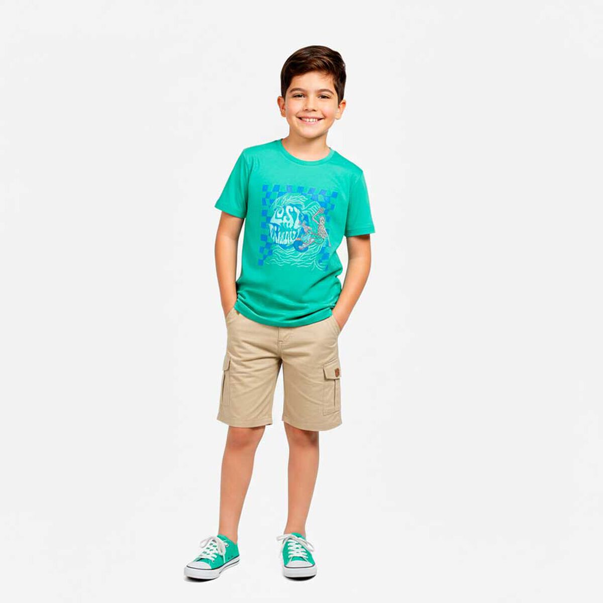 Polera Manga Corta Ni&ntilde;o Chess