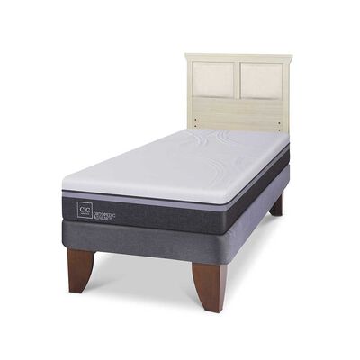 Imagen 2 del producto Cama Europea CIC 1,5 Plazas Ortopedic Advance + Respaldo Torino Alpino