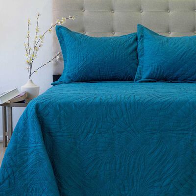Quilt Doral 2 Plazas Azul Marino Bubbly