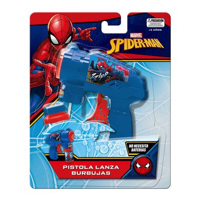 Pistola Lanza Burbujas Spiderman Marvel