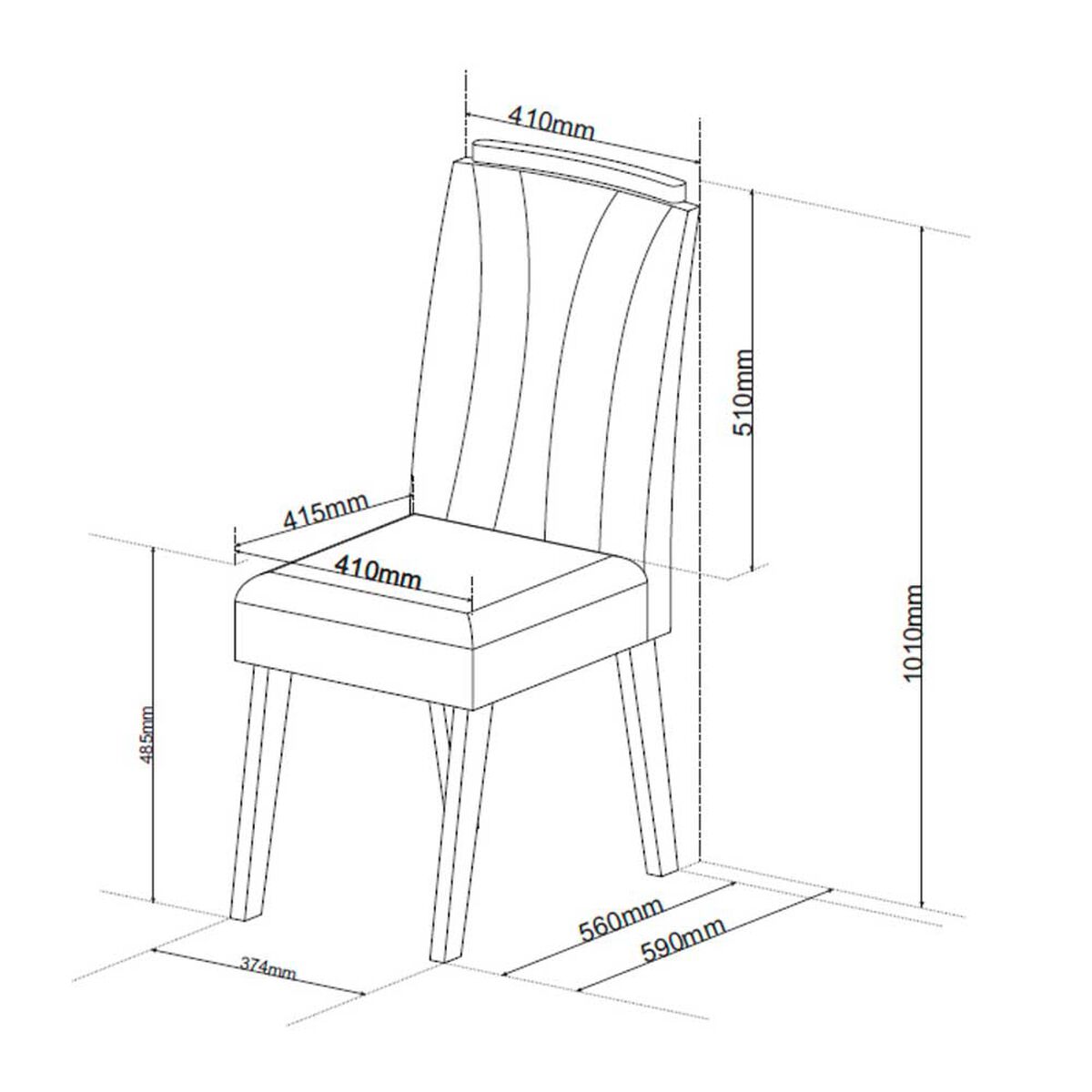 Juego de Comedor Di Poretti Design Elite 8 Sillas Beige