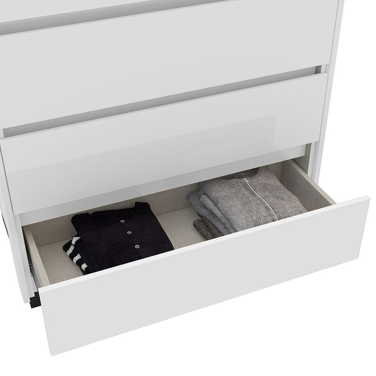Cómoda Vekkahome Coimbra 4 Cajones Blanco