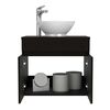 Mueble Lavamanos TuHome Manchester 2 Puertas Wengue