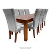 Juego de Comedor Living Factory Teka 8 Sillas Gris
