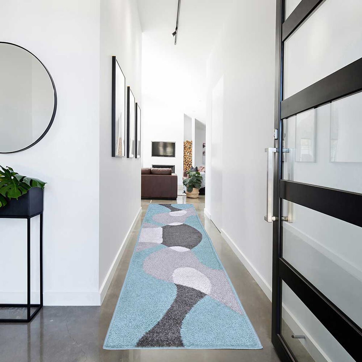 Alfombra de Pasillo Frise Mashini Ondas 50 x 200 cm