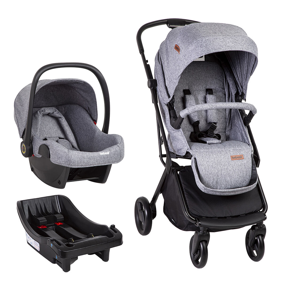 Coche Travel System  360 swift Gris
