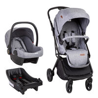 Coche Cuna Travel System Bebe Swift 360 Gris Bebesit