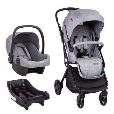 Coche Cuna Travel System Bebe Swift 360 Gris Bebesit
