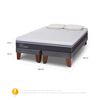 Cama Europea CIC Base Dividida 2 Plazas Ortopedic Advance + Set 2 Almohadas Da Soft Sleep