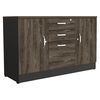Combo Oficina Mesa Reuni&oacute;n + Gabinete 2 Puertas Negro TuHome Home Office