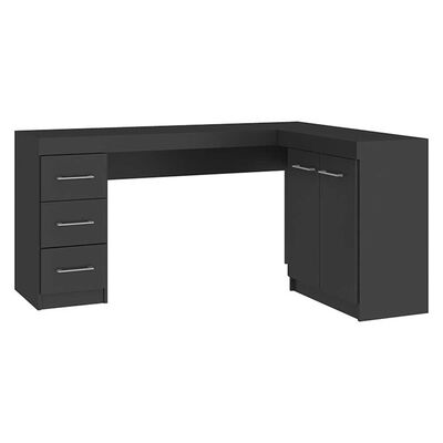 Imagen 1 del producto Escritorio Vekkahome Esquinero Grafito Gris