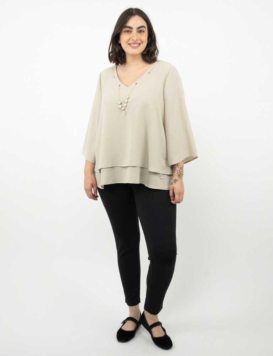 Blusa Manga 3/4 Mujer Extralindas