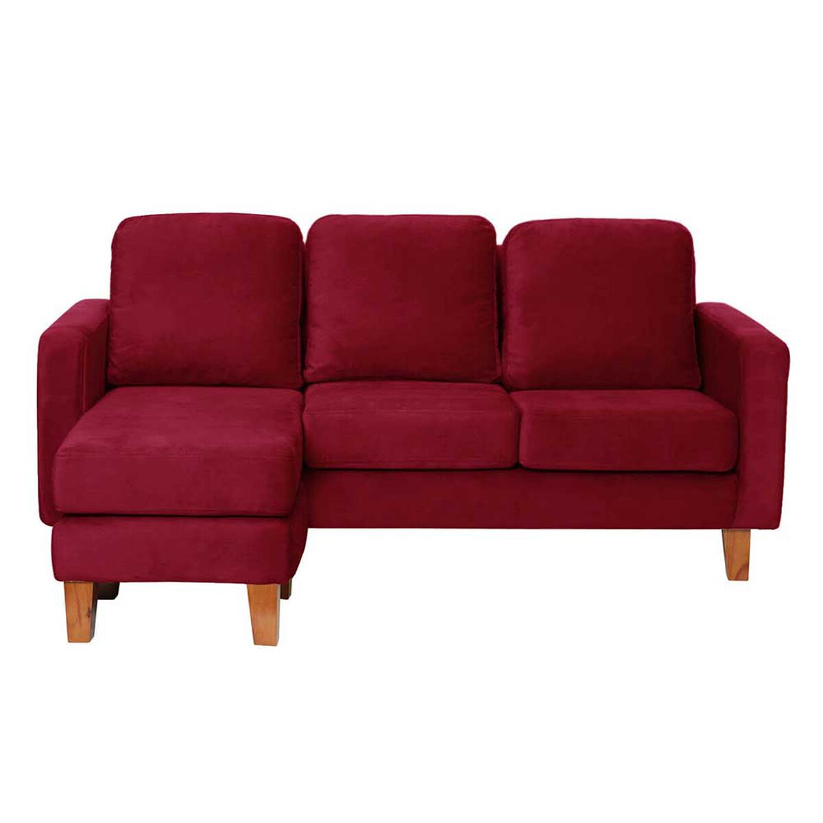 Sofá Seccional Intercambiable Latam Home Venecia 3 Cuerpos Burdeo