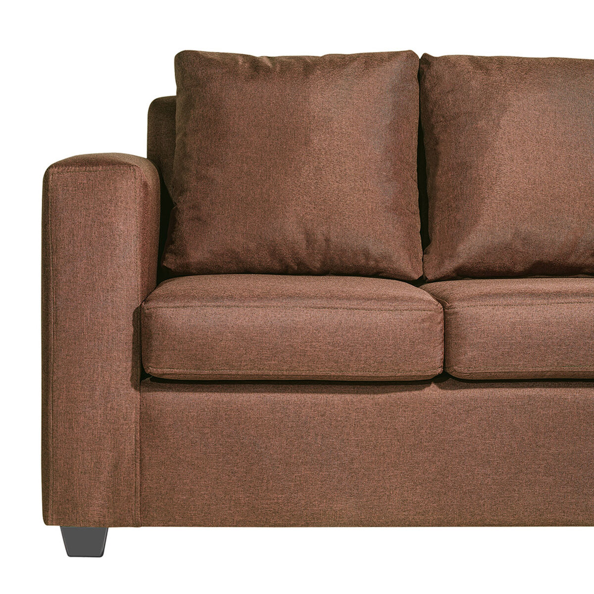 Sofá Seccional Innovamuebles Marco Pouf 1 Cuerpo + Sofá 3 Cuerpos Terracota