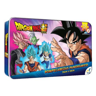 Rompecabezas Panorámico 3 en 1 Dragon Ball 135 Piezas en Caja Metálica