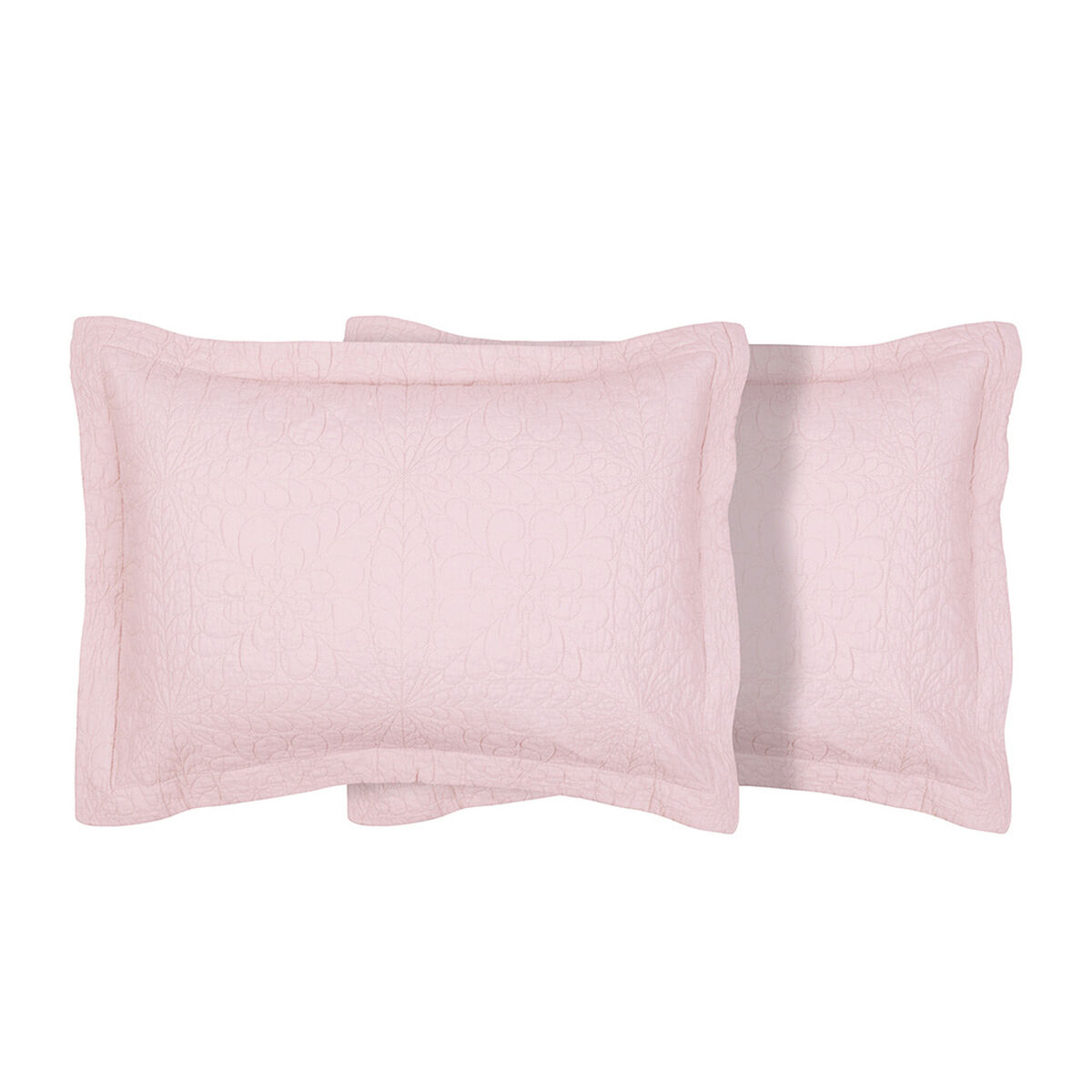 Set Funda de Almohada Mashini algodón liso artdeco rosado 50x70 cm