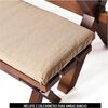 Juego de Comedor Latam Home Sevilla Murcia 2 Sillas + 2 Bancas Lino Natural