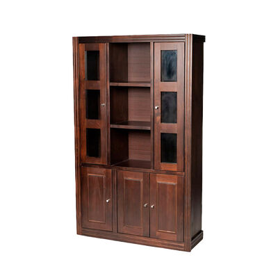 Vitrina Muebles Hema Berl&iacute;n 5 Puertas Chocolate