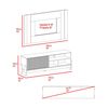 Estante TV Tuhome Odell Hasta 65" Milan y Roble Natural