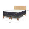 Cama Europea CIC King Premium + 1 Respaldo Sava