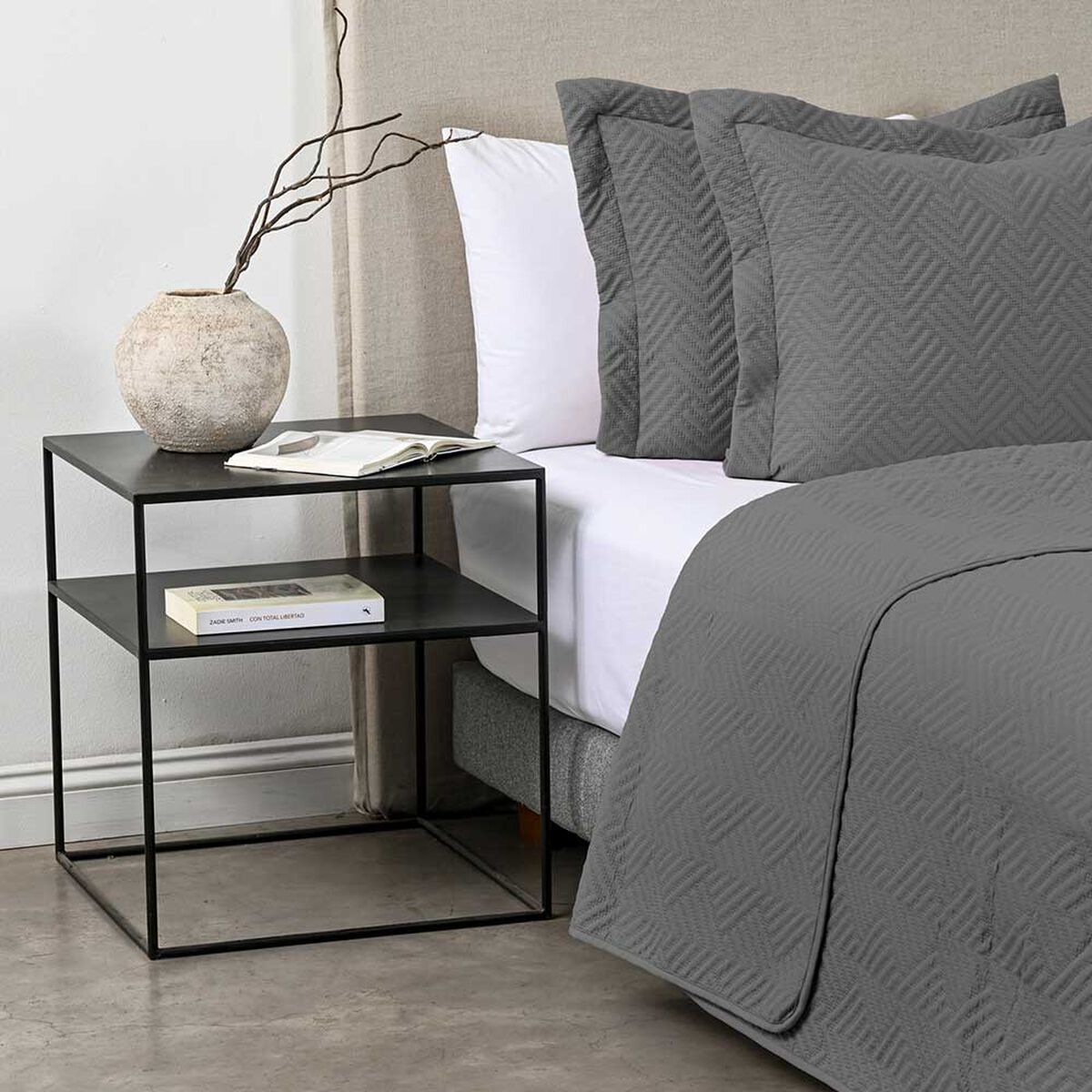 Quilt Elements & Co 2 Plazas Tulum Gray
