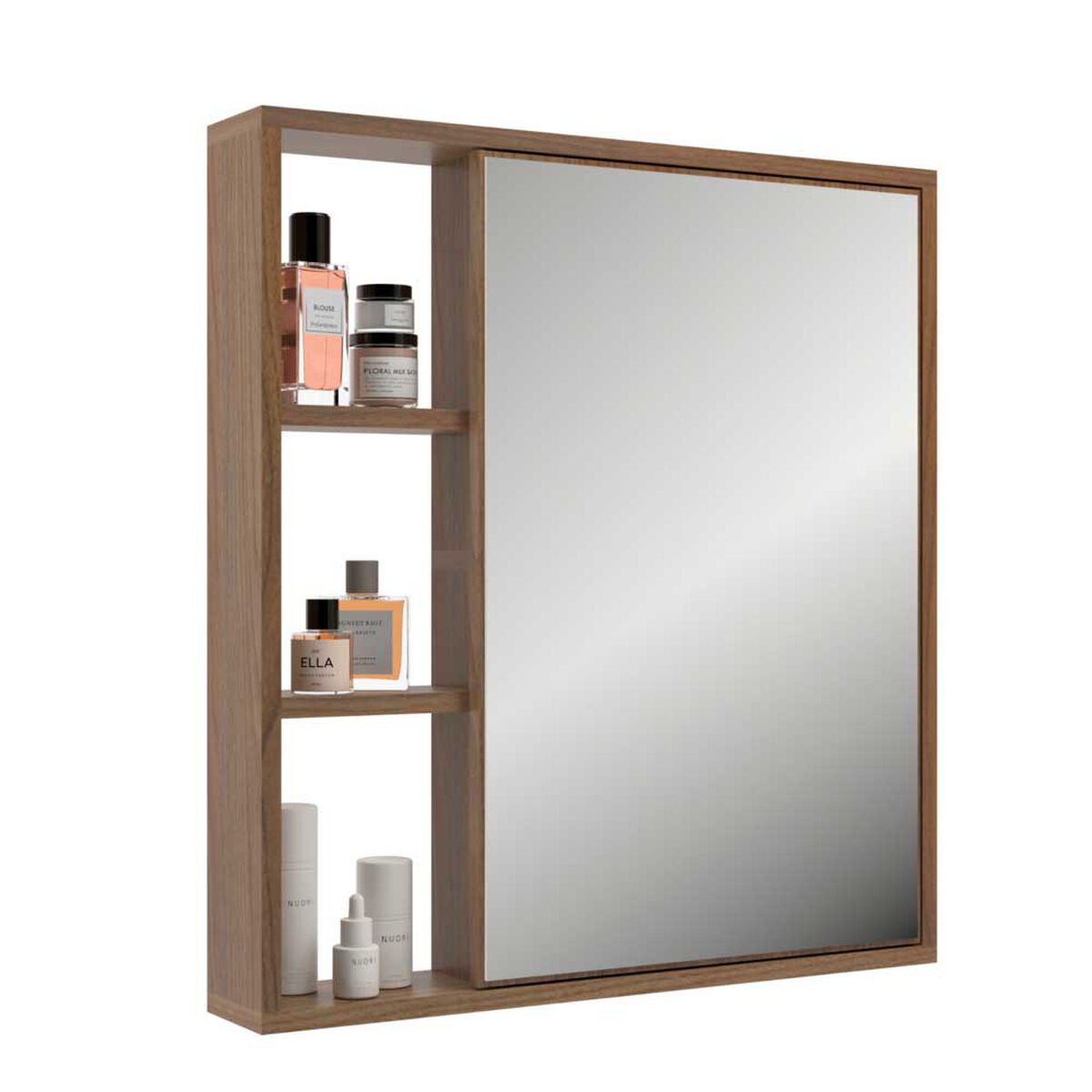 Botiquín Baño Espejo Home Mobili Punta Black Café