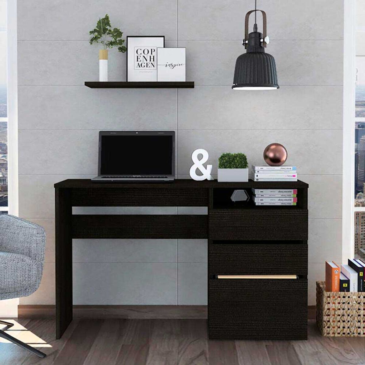 Escritorio TuHome Dublin Wengue