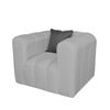 Juego de Living A&M Home Leonol 3,1,1 Cuerpos Gris