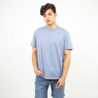 Polera Lisa Manga Corta Hombre Icono Celeste, Navy, Verde-Cla