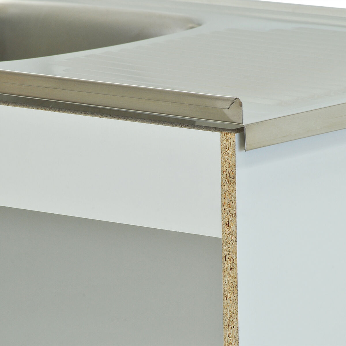 Kit Mueble de Lavaplatos + Lavaplatos Mobikit Blanco 2 Puertas