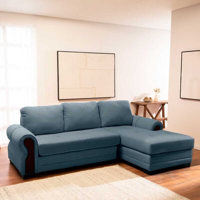 Sof&aacute; Seccional Living Factory Oregon 4 Cuerpos Gris