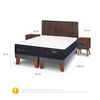 Cama Europea CIC Base Dividida 2 Plazas Premium + Respaldo + Veladores