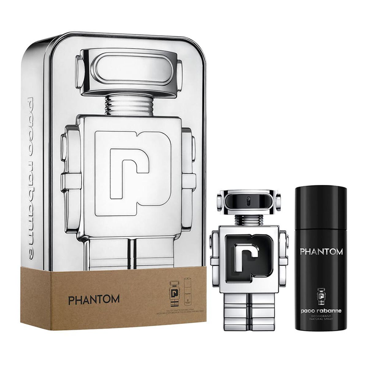 Set de Perfume Paco Rabanne Phantom EDT 100 ml + Desodorante 150 Launch / Hd20