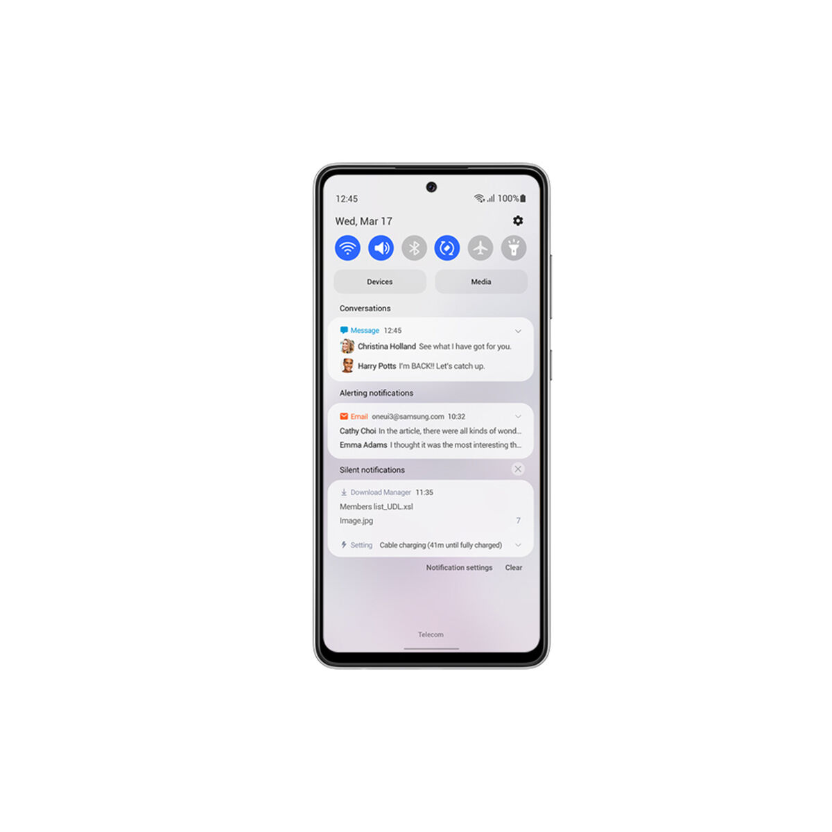 Celular Samsung Galaxy A52 LTE 128GB 6,5" Blue Light liberado