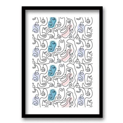 Imagen 1 del producto Cuadro Decorativo Retela Rostros 70 x 50 cm