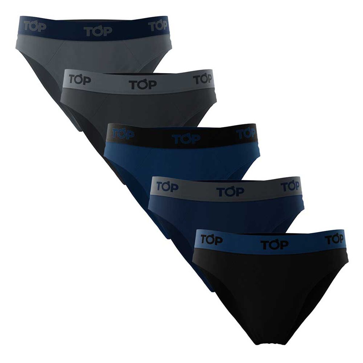 Pack 5 Slip Algodón Hombre Top